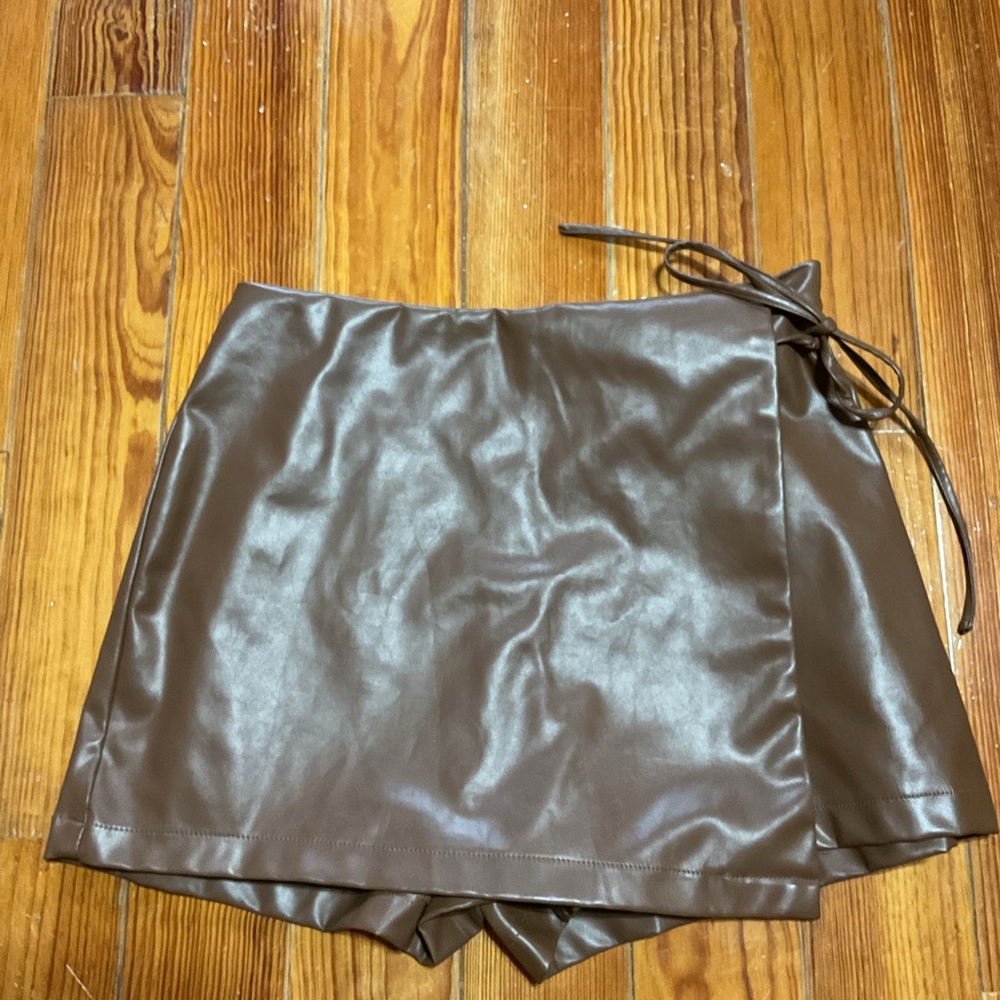 Vegan Leather skorts